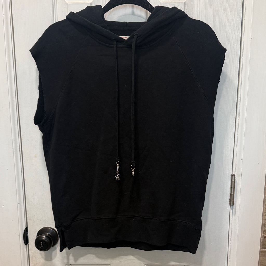 Zadig And Voltaire Sleeveless Cotton-Jersey Hoodie
